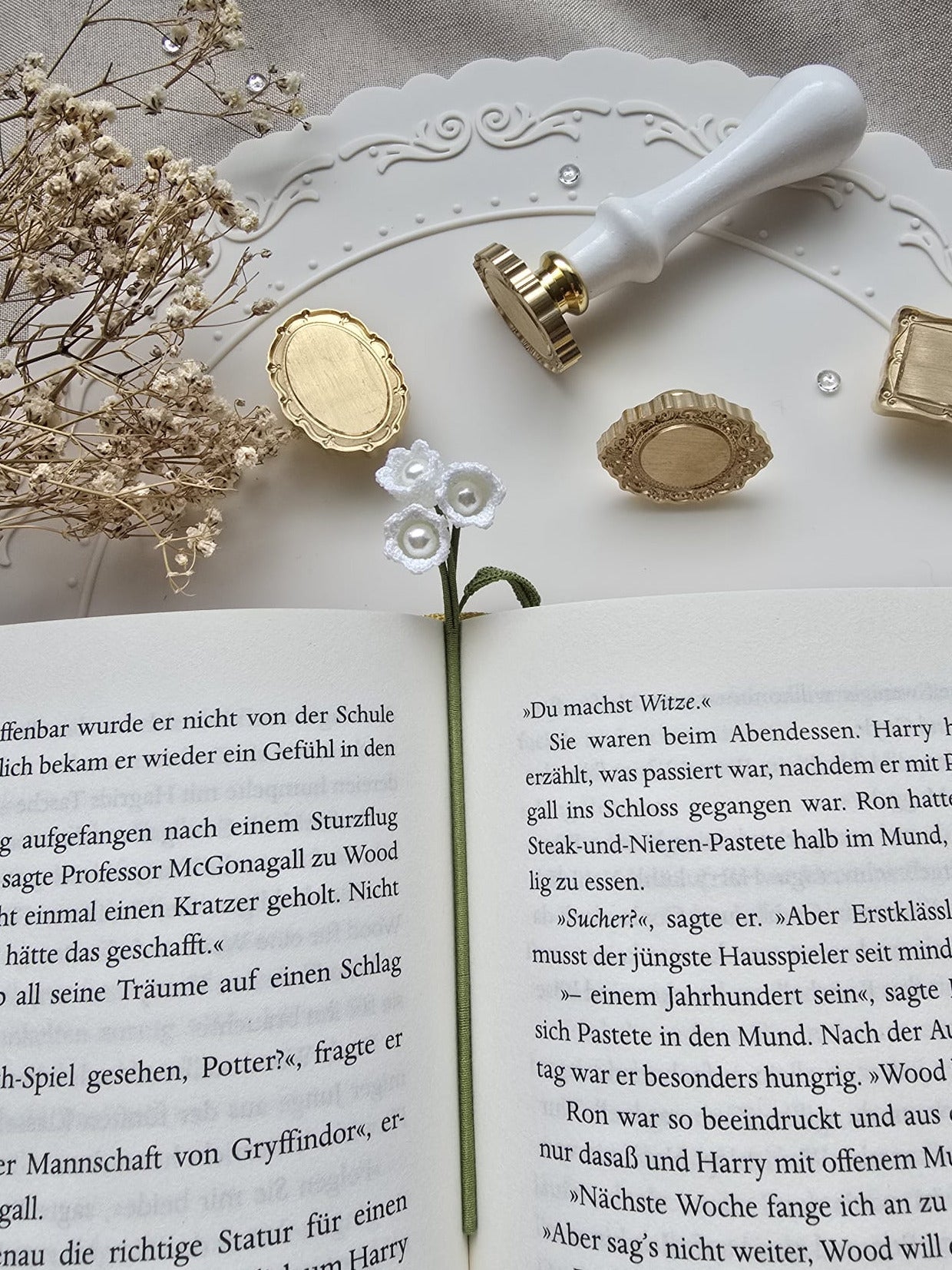 Lily of the Valley Crochet Bookmark - Rosewood Cottage