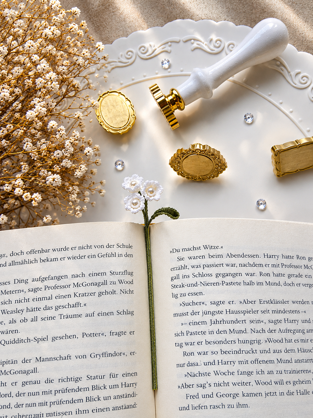 Lily of the Valley Crochet Bookmark - Rosewood Cottage