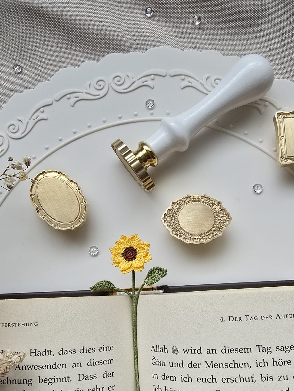 Sunflower Crochet Bookmark - Rosewood Cottage